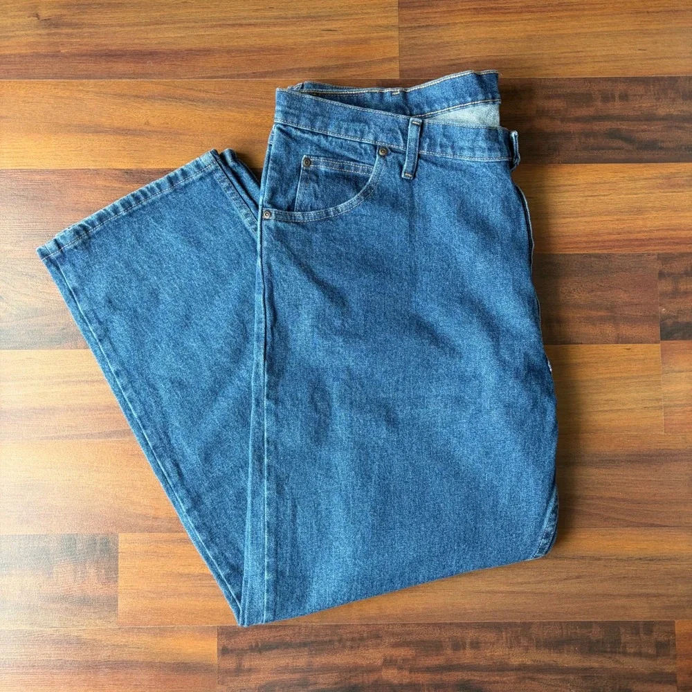 Wrangler Premium Quality Mens Blue Denim‎ Jeans 42x30 Comfort Guaranteed